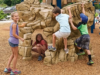 Climbers are good gross motor equipment for preschool and elementary